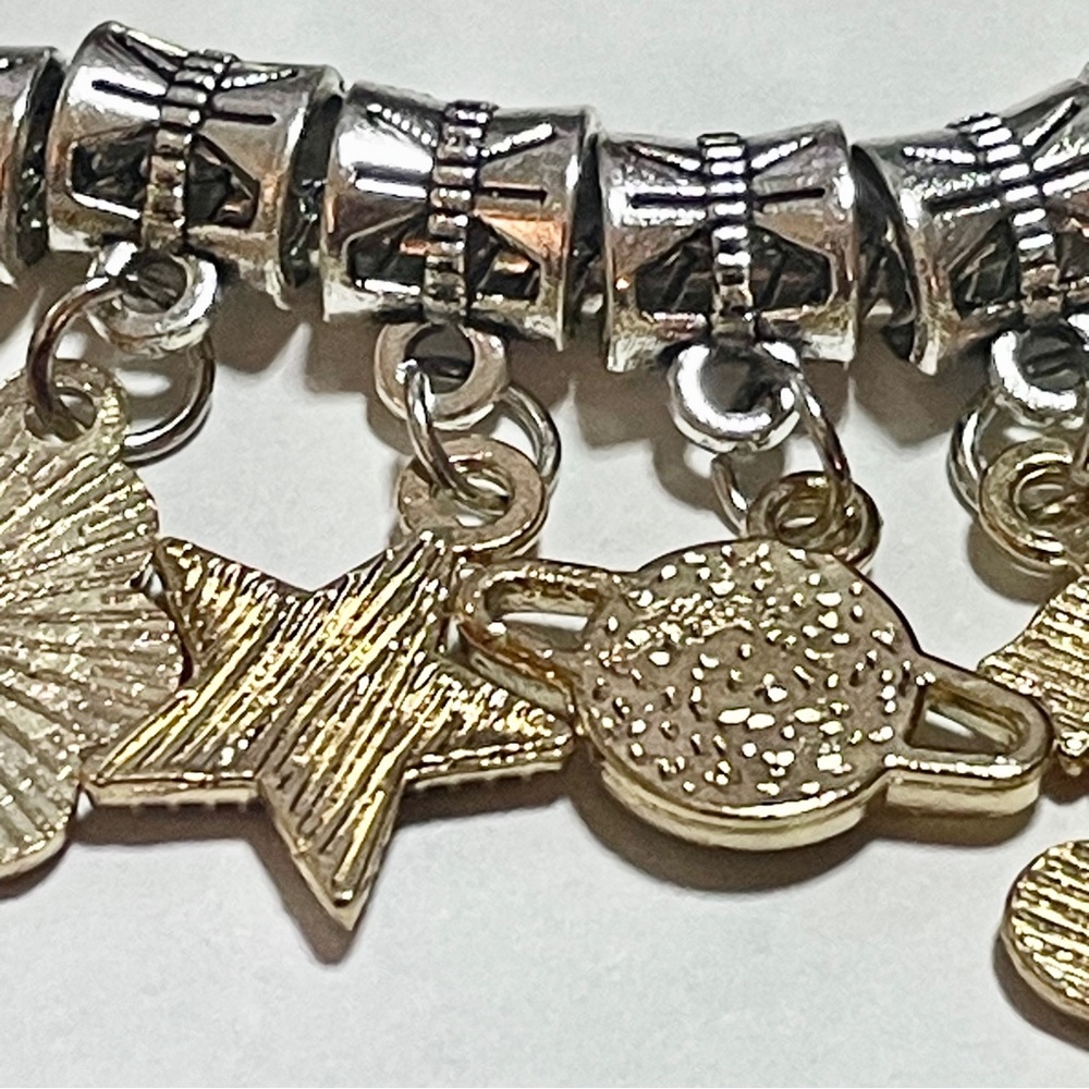 Kawaii Unicorn Rainbow Charm Pandora Style Bracelet, Colorful Enamel Charms, Y2K - Picture 14 of 16